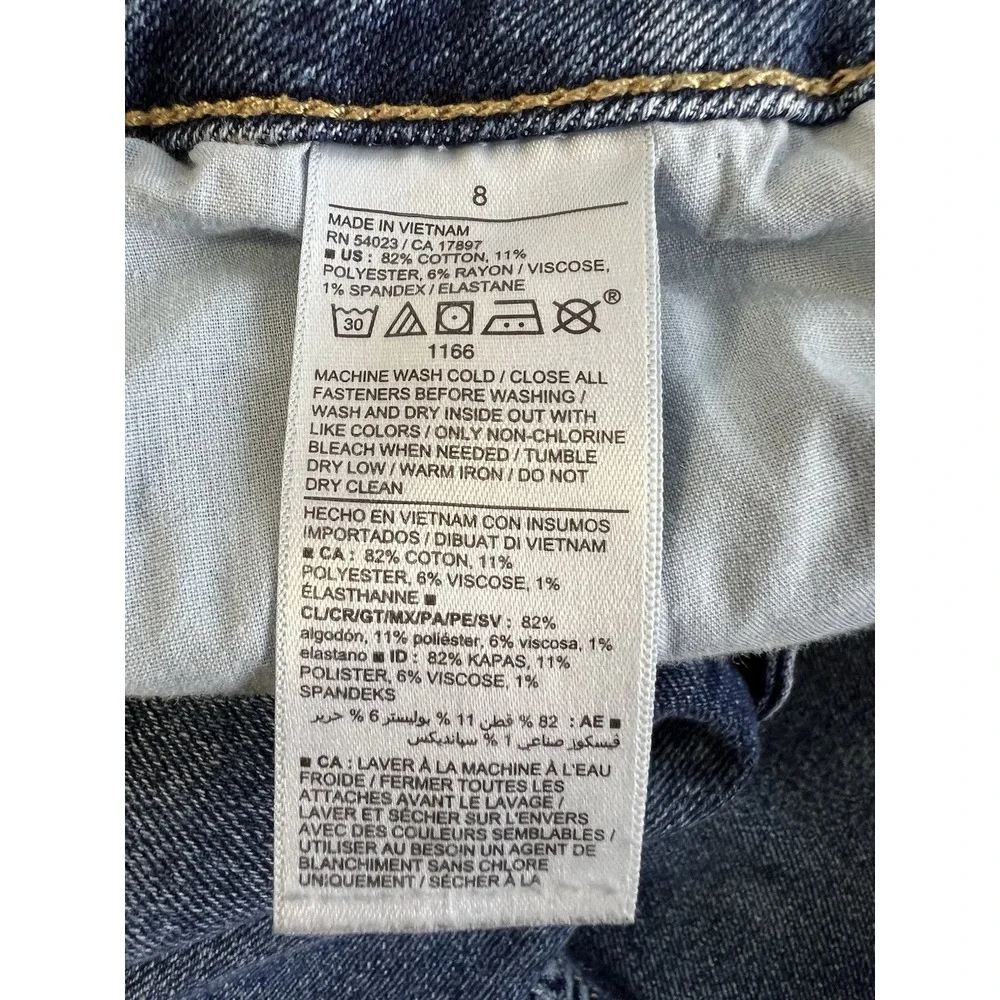 Old Navy Higher High Rise Flare‎ Sz 8 Stretch Medium Blue (29